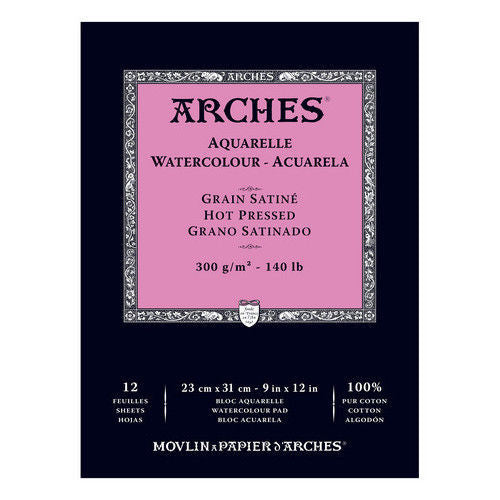 Arches Glued Pad 26x36cm 300gsm Satine