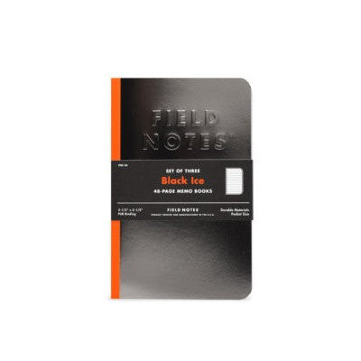 FIELD NOTES Pack of 3 Notebooks - Black Ice