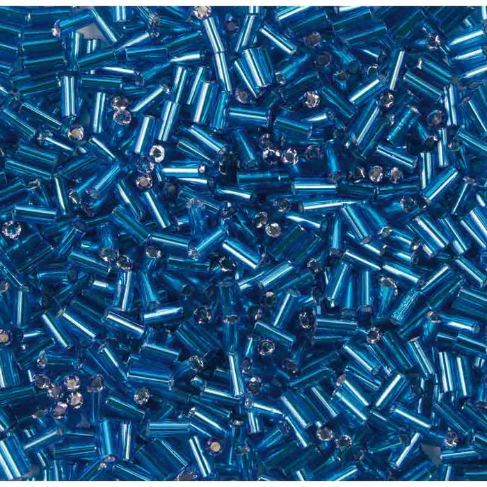 Rico Rod-Shaped Bead TurquoiseSilver Colour Inclusion 6.75mm