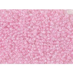 Rico Rocaille Transparent Pink-Inclusion 3.1mm
