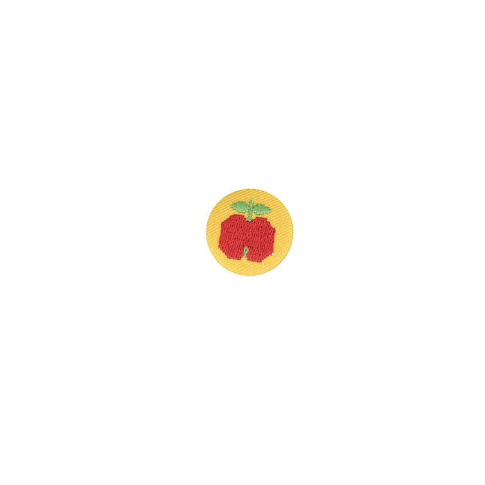 Rico Button Apple Yellow Red25mm
