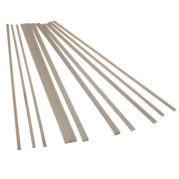 Balsa Wood - Rectangle Strips 445mm long