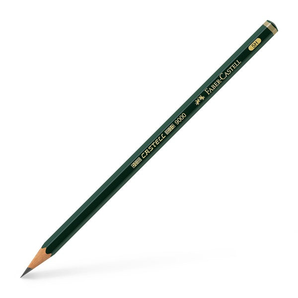 Castell 9000 Black Lead Pencils, 5H