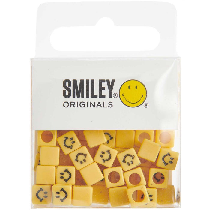 Smiley Beads Cubes Yellow