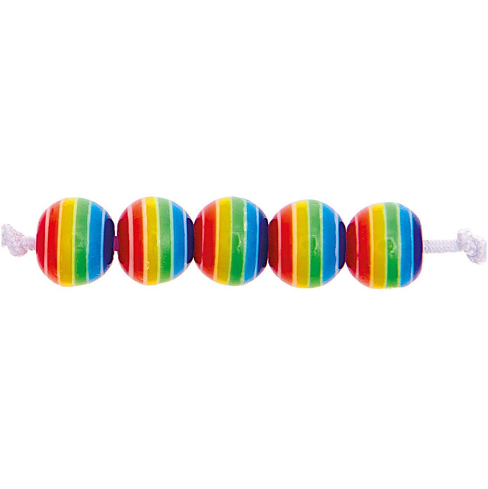Rainbow Beads Round ? 6
