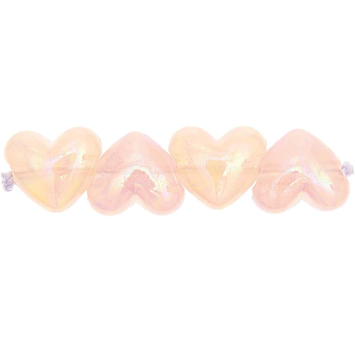 Heart Beads Holographic Rose