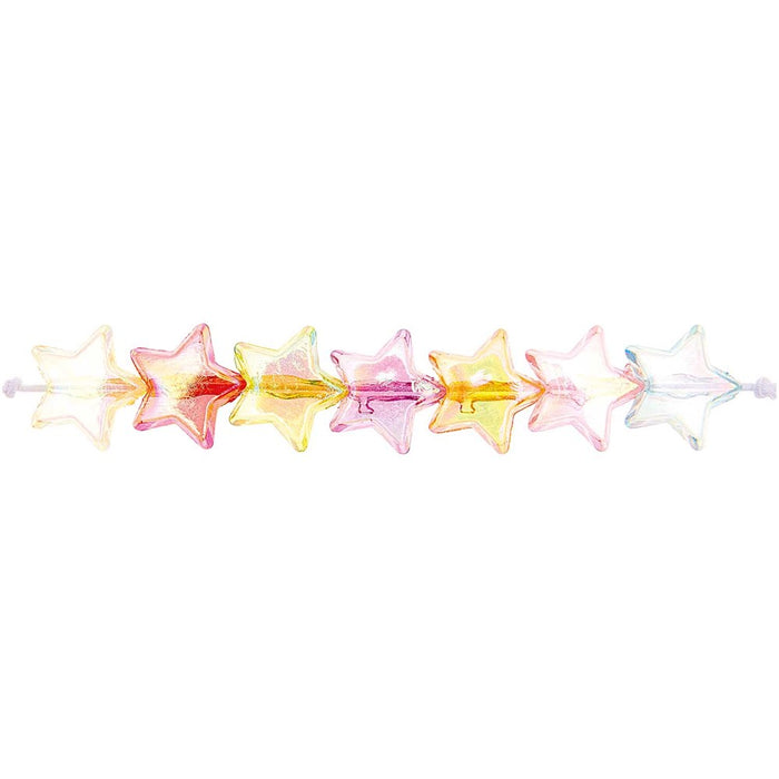 Star Beads Transparent Colour Mix