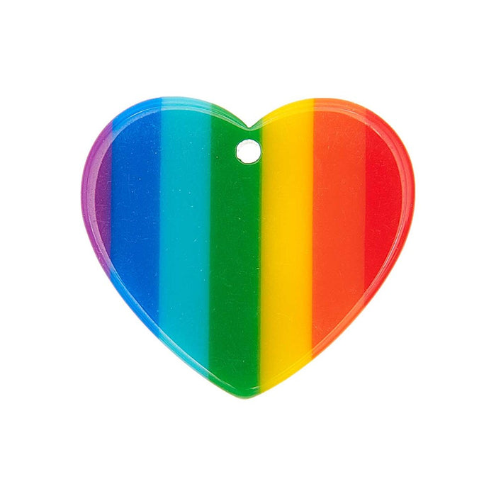 Rainbow Disc Heart