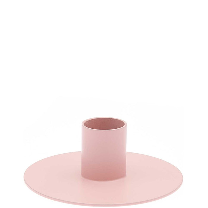 Candle Holder Small Pink Metal