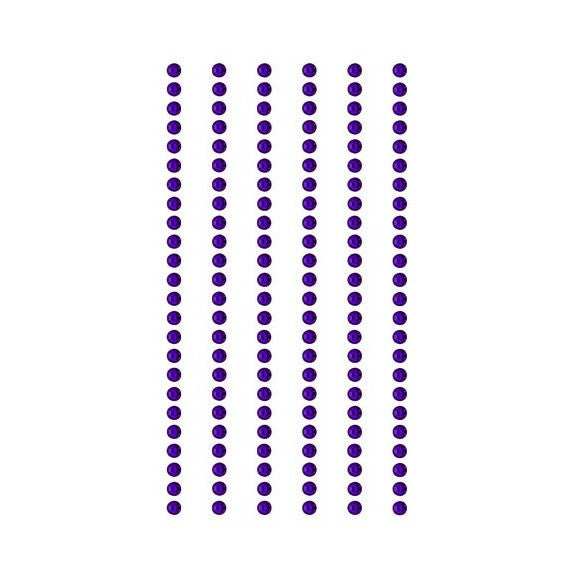 Rico - Rhinestone Sticker Violet. 3 mm 7x15 cm