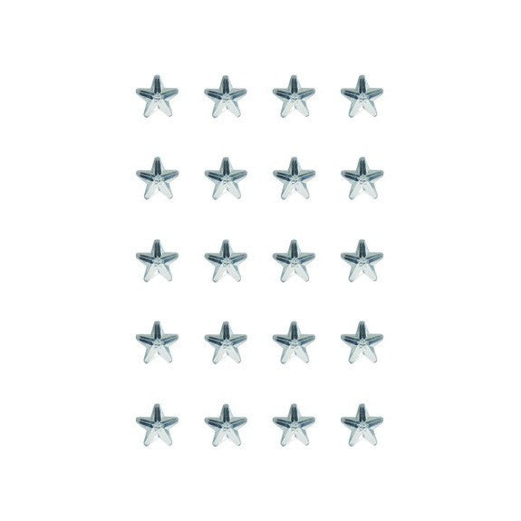 Rico - Rhinestone Sticker Stars Cry..10mm7x15 cm