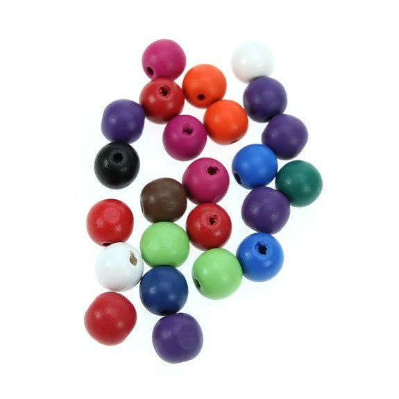 Rico - Wood Beads Multcol. 25 x 14 mm14 mm