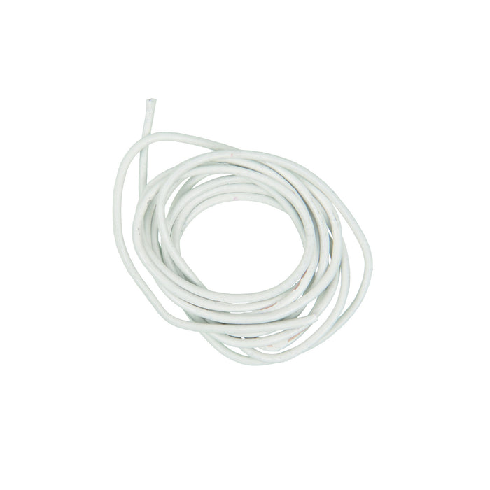 Rico - Leather-Cord White 1 Meter