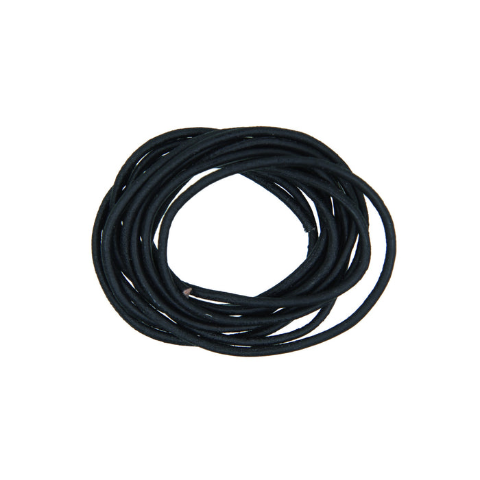 Rico - Leather-Cord Black 1 Meter