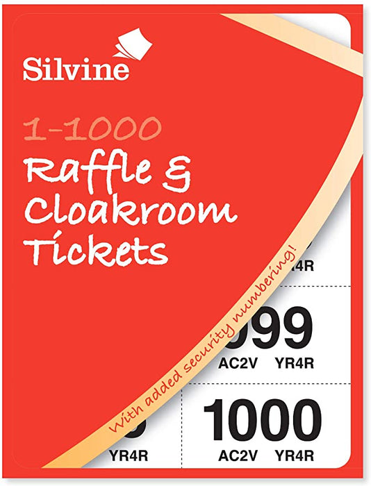 Silvine Raffle & Cloakroom Tickets (1-1000)