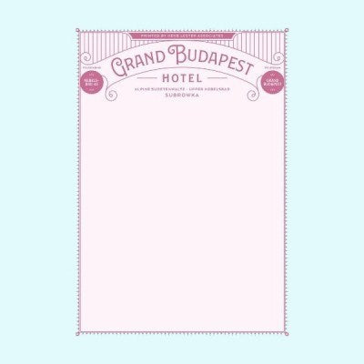 Grand Budapest Hotel Notepads (3Pk)