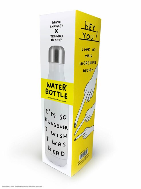 Hungover - David Shrigley Thermal Water Bottle
