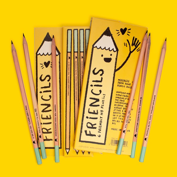 Friencils - 6 Friendly HB Pencils