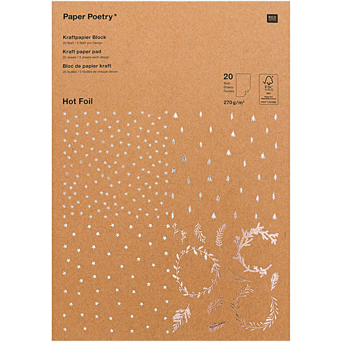 Rico Kraft Paper Pad- Xmas