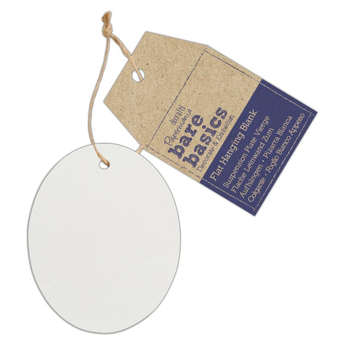 Flat Hanging Ceramic Oval