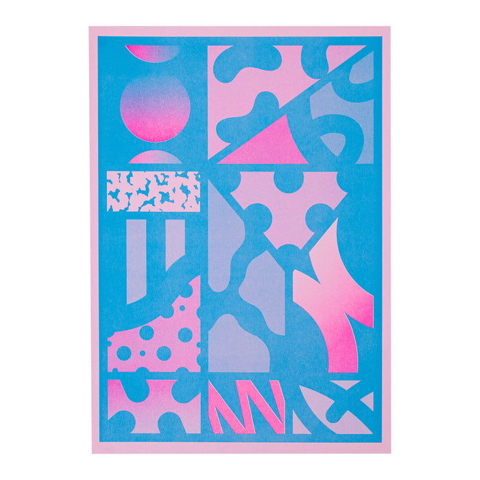FA X Marcus Method A3 Risograph Print - Candy Pink