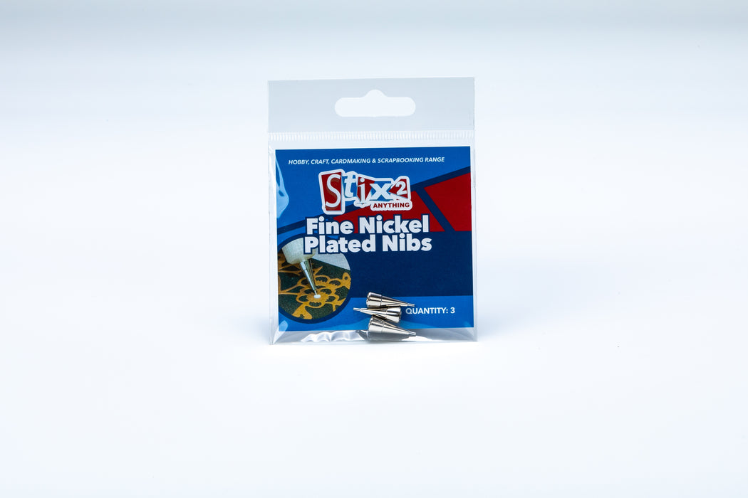 Fine Nickel Plated Nibs x3