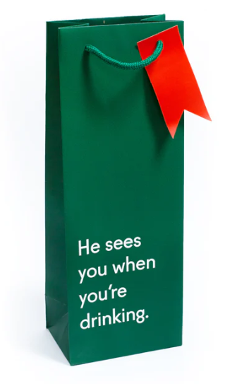 He Sees You When You're Drinking Gift Bag