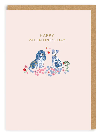 Cath Kidston Puppy Fields - Happy Valentine's Day Card