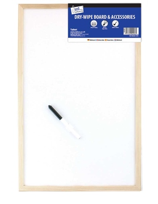 Dry wipe Board Pine Frame 40 x 60cm