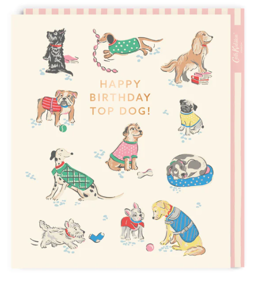Cath Kidston Top Dog Large Birthday Card