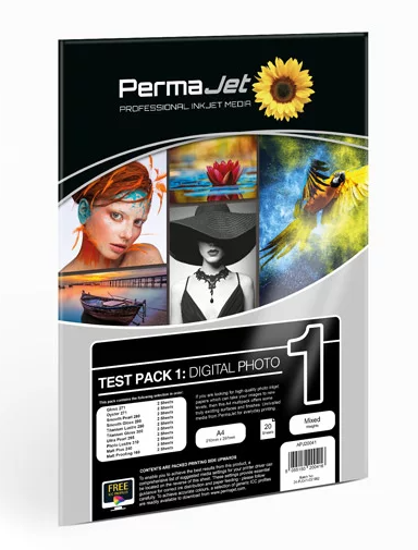 A4 PermaJet Digital Photo Test Pack 1