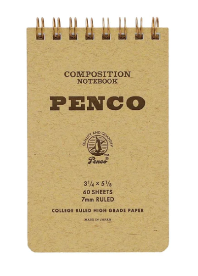Penco Coil Notepad - Natural