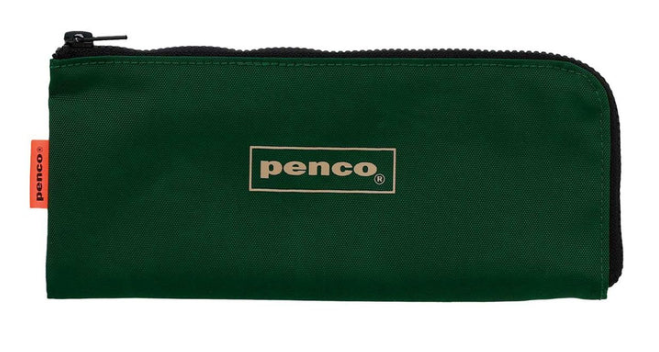 Penco Flat Pen Case - Dark Green