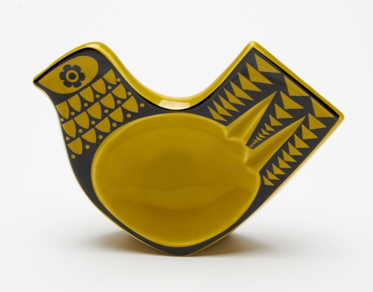 Magpie X Hornsea Bird Dish Small - Chartreuse