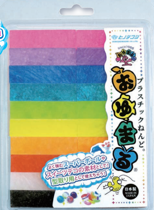 Oyumaru Reusable Modelling Compound Assorted Colours 20 Pack