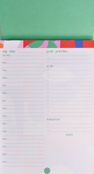 Palm Spring Daily Planner Pad