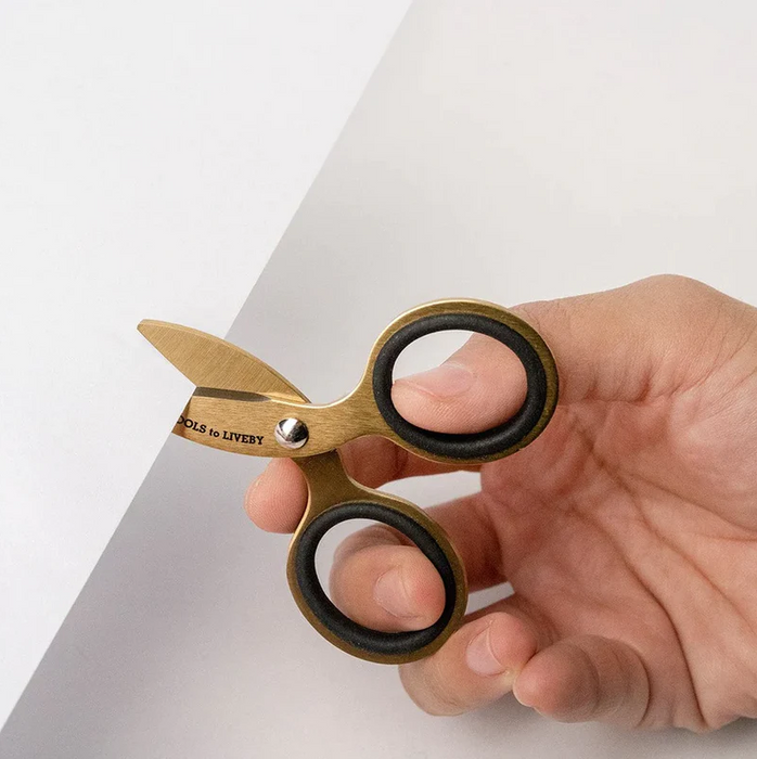 Tools to Live By -- Scissors 3" Gold