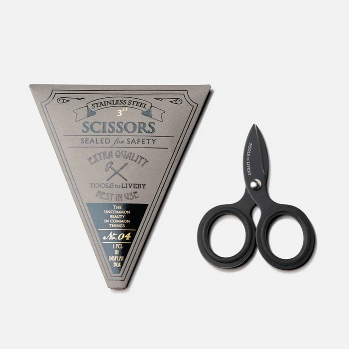 Tools to Live By -- Scissors 3" Black