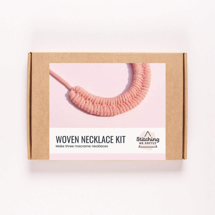 Woven Necklace Kit - Mustard/Dusty Pink/teal