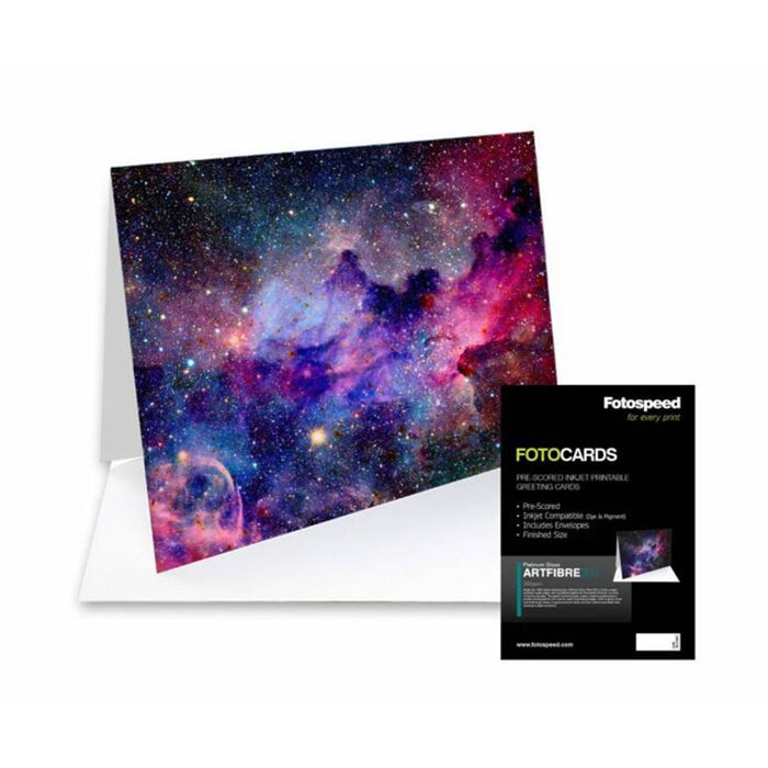 Fotospeed Pre-Scored Inkjet Printable Greeting Cards 300gsm A5 - 25 Pack