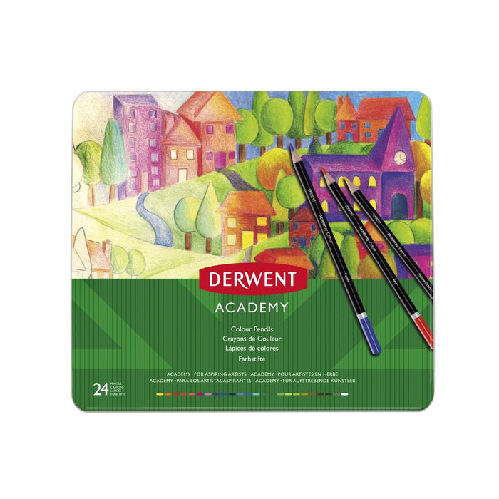 Derwent Academy Colour Tin 24 Colours