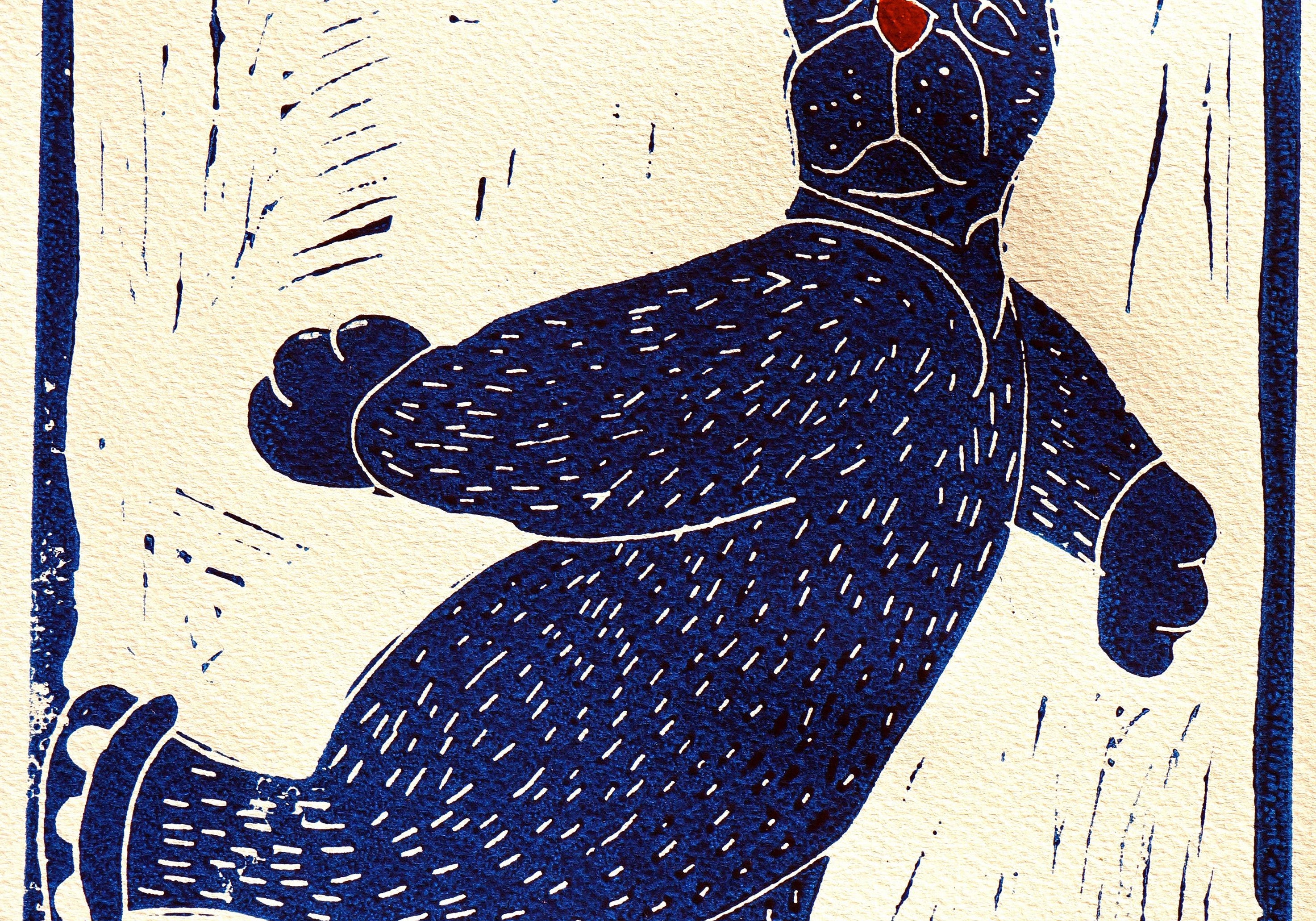 Draw, carve and print your own Christmas cards