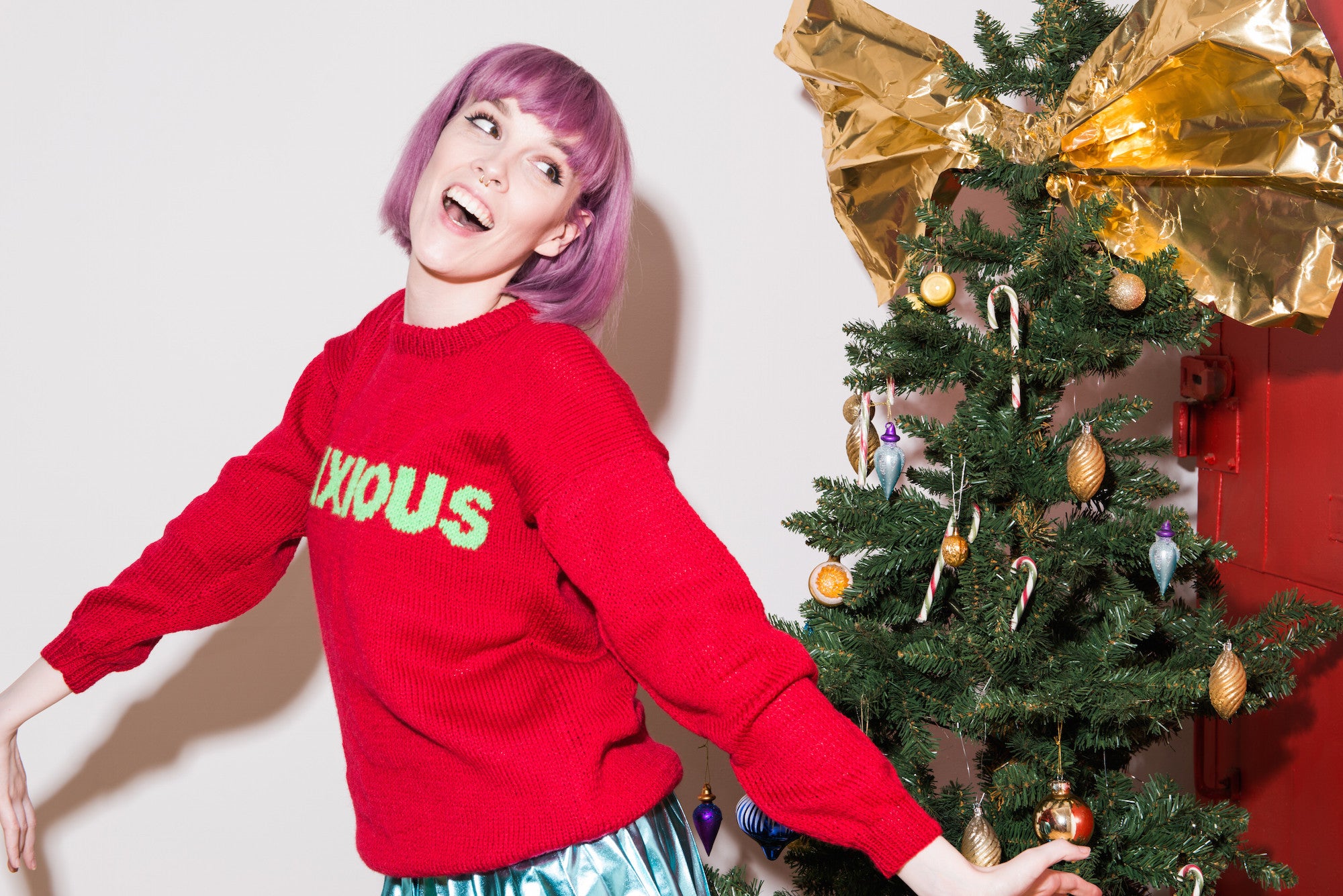 Anxiety UK x Beki Rymsza: Anxious Christmas Jumper