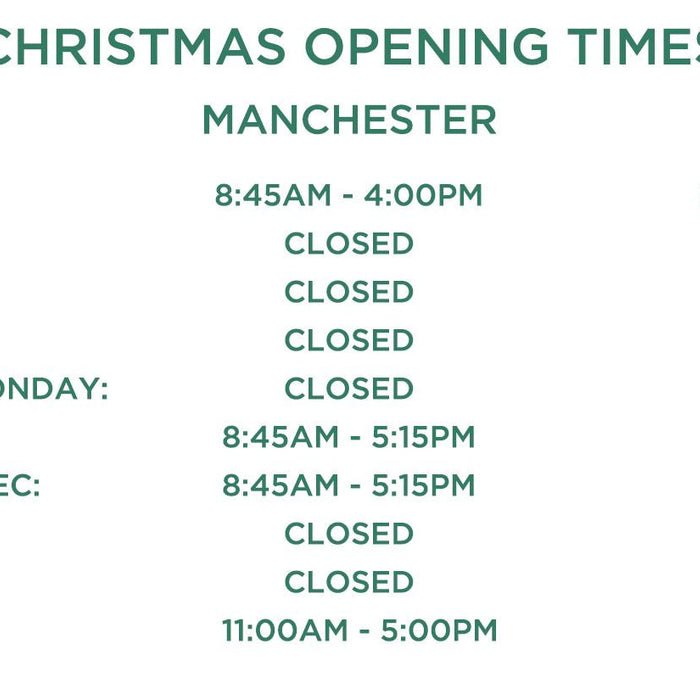 Christmas Opening Times