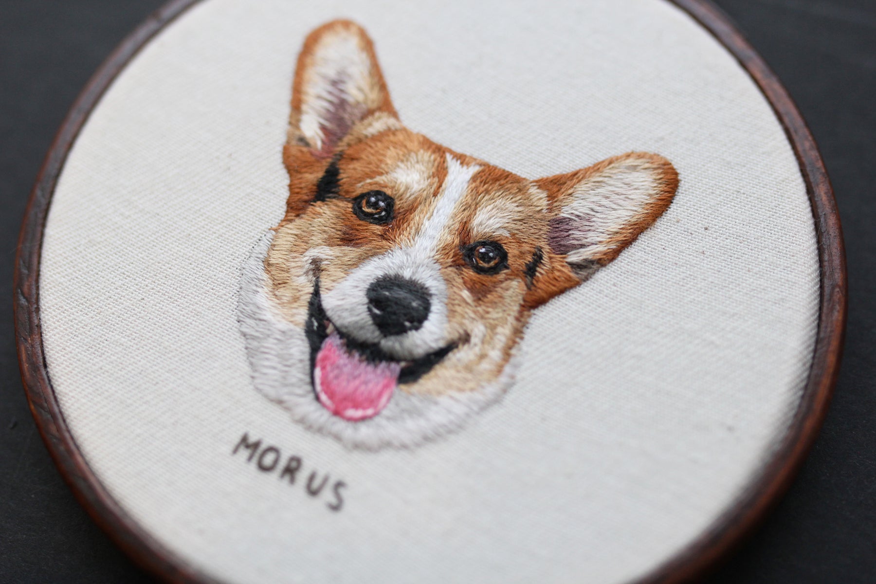 Morus Monthly: Embroidered Pet Portraits by Emillie Ferris
