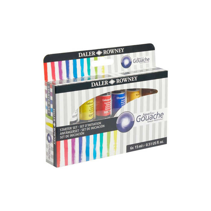 Aquafine Gouache 6x15ml Set