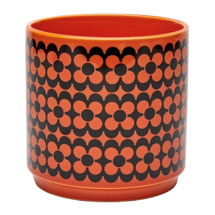 Magpie X Hornsea Medium Planty - Plant Pot Repeat Flower Orange
