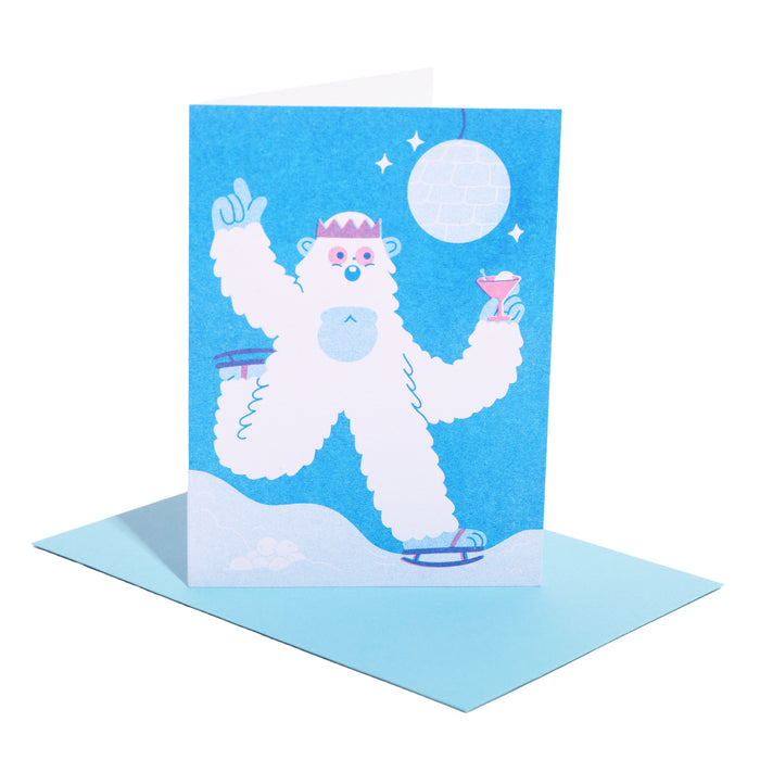 Yeti Disco Christmas Card