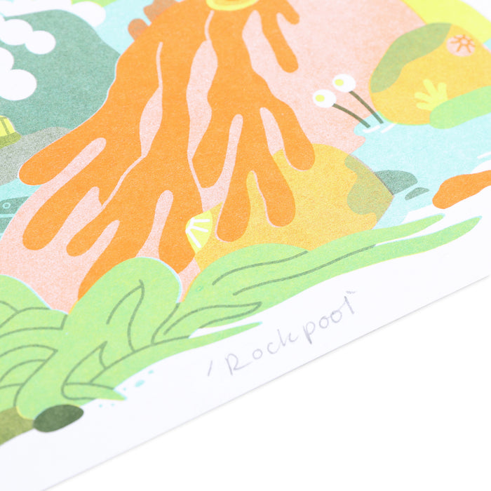 Rockpool A4 Risograph Print