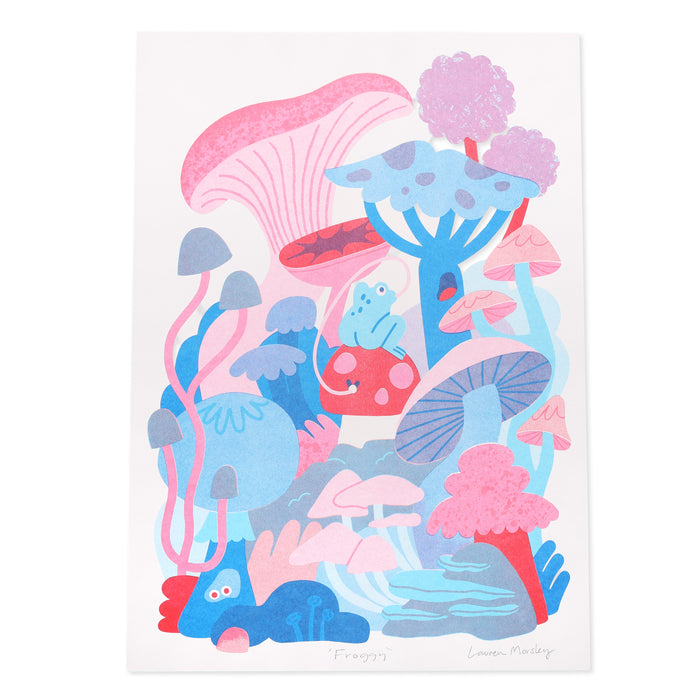 Froggy A3 Risograph Print
